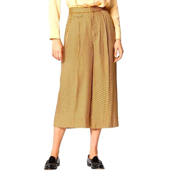 EQUIPMENT ALLETTE SILK TROUSER IN BUFF MULTI, Size 0, New with Tag MSRP $350 - Picture 6 of 11